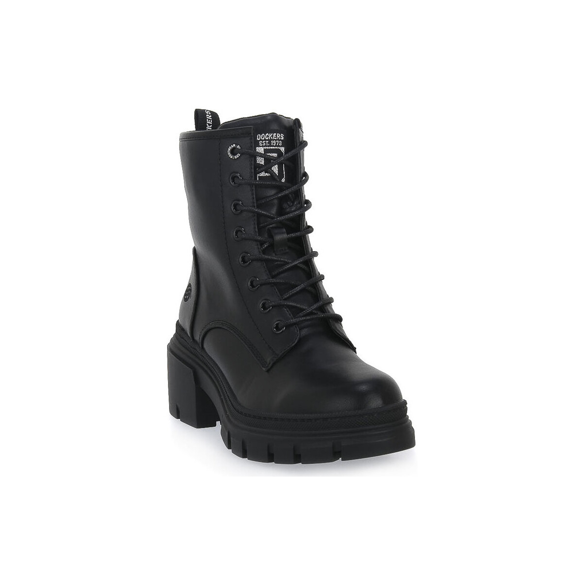Pantofi Femei Sneakers Dockers 100 NAPPA NERO Negru
