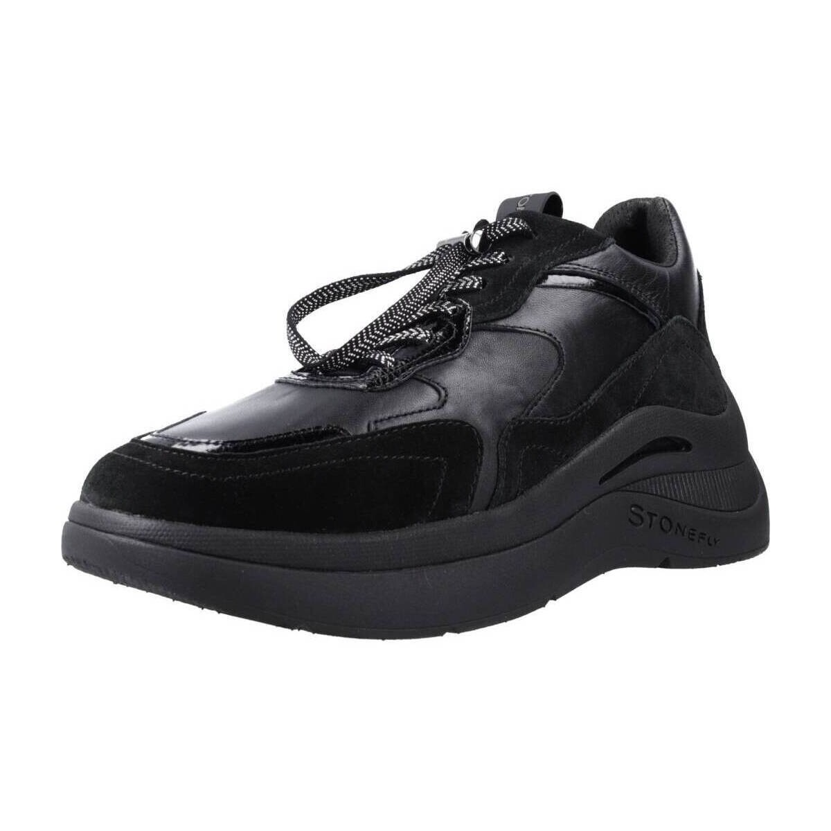 Pantofi Femei Sneakers Stonefly ROCHA 2 VELOUR/NAPPA LTH Negru