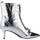 Pantofi Femei Botine Kurt Geiger London HACKNEY KITTEN BOOT Argintiu