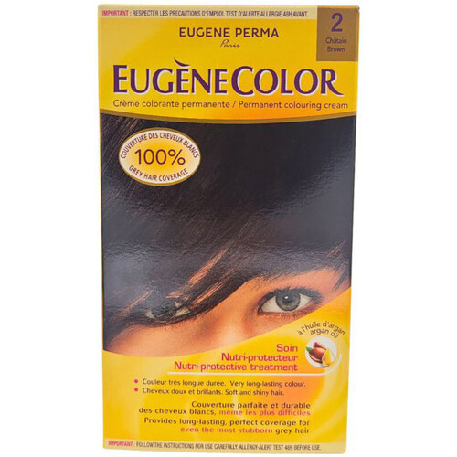 Frumusete  Femei Culoare de păr Eugene Perma Permanent Coloring Cream Eugènecolor - 02 Chatain Bej