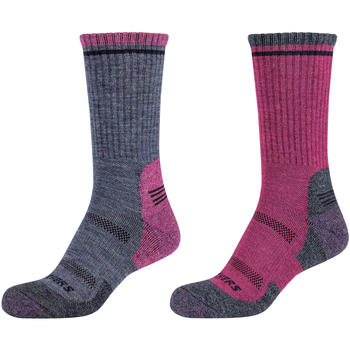 Lenjerie intimă Femei Șosete sport Skechers 2PPK Women Trail Wool Socks roz