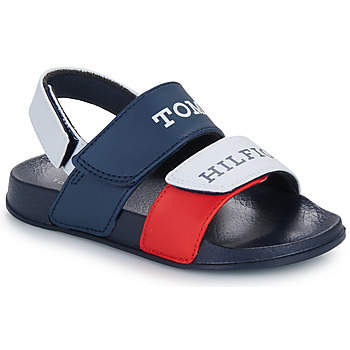 Pantofi Băieți Sandale Tommy Hilfiger JOEL Albastru / Alb / Roșu
