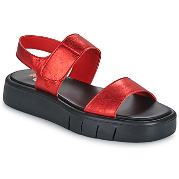 Pantofi Femei Sandale Art MALAGA Roșu / Metalizat