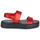 Pantofi Femei Sandale Art MALAGA Roșu / Metalizat