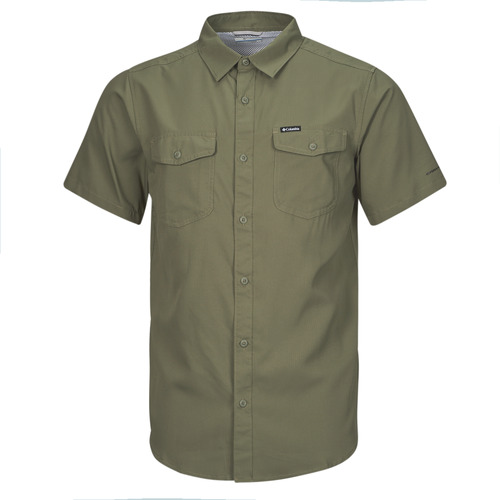 Îmbracaminte Bărbați Cămăsi mânecă scurtă Columbia Utilizer II Solid Short Sleeve Shirt Verde