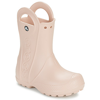 Pantofi Fete Cizme de cauciuc Crocs Handle It Rain Boot Kids Roz