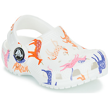 Pantofi Fete Saboti Crocs Classic Character Print Clog T Multicolor