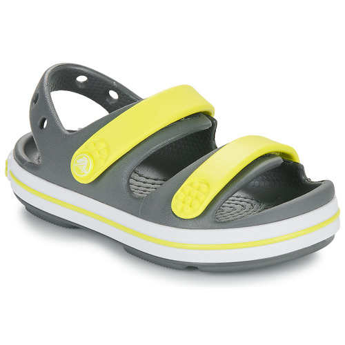 Pantofi Copii Sandale Crocs Crocband Cruiser Sandal T Gri / Galben