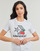 Îmbracaminte Femei Tricouri mânecă scurtă Converse CHERRY STAR CHEVRON INFILL TEE WHITE Alb