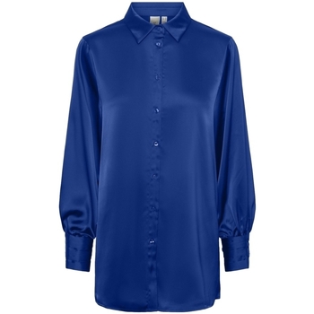 Îmbracaminte Femei Topuri și Bluze Y.a.s YAS Noos Pella Shirt L/S - Surf The Web albastru