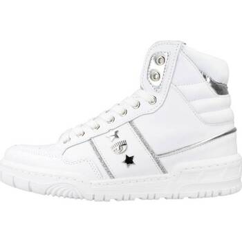 Pantofi Femei Sneakers Chiara Ferragni SNE CF1 HIGH WHITE LEATH Alb