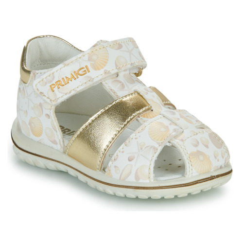 Pantofi Fete Sandale Primigi BABY SWEET Alb / Auriu