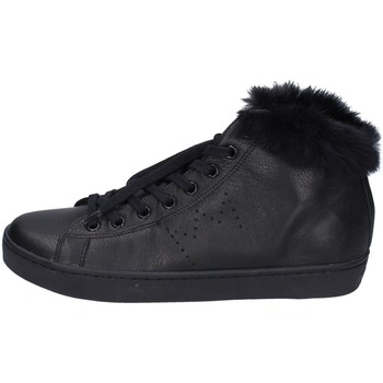 Pantofi Femei Sneakers Leather Crown EY388 Negru
