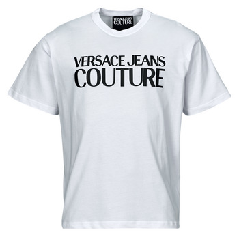 Îmbracaminte Bărbați Tricouri mânecă scurtă Versace Jeans Couture 76GAHG01 Alb