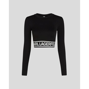 Îmbracaminte Femei Pulovere Karl Lagerfeld 240W1716 SEAMLESS LOGO Negru