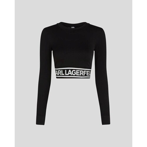 Îmbracaminte Femei Pulovere Karl Lagerfeld 240W1716 SEAMLESS LOGO Negru