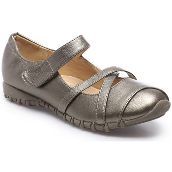 Pantofi Femei Balerin și Balerini cu curea La Modeuse 24541_P105150 Argintiu