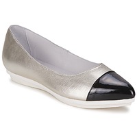 Pantofi Femei Balerin și Balerini cu curea Alba Moda DRINITE Argintiu / Negru