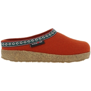 Pantofi Femei Papuci de casă Haflinger GRIZZLY FRANZL roșu