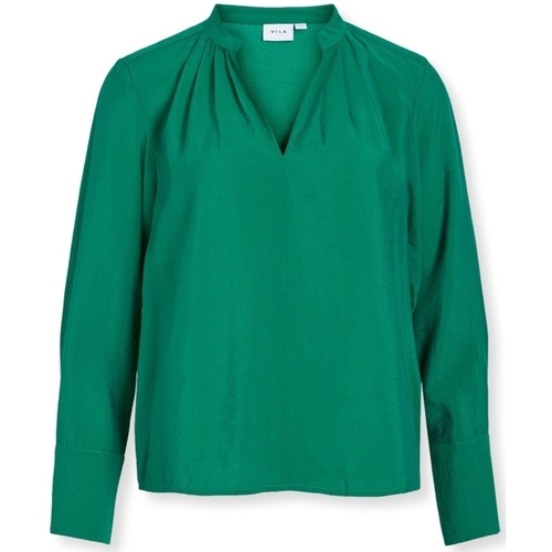 Îmbracaminte Femei Topuri și Bluze Vila Top Milla L/S - Ultramarine Green verde