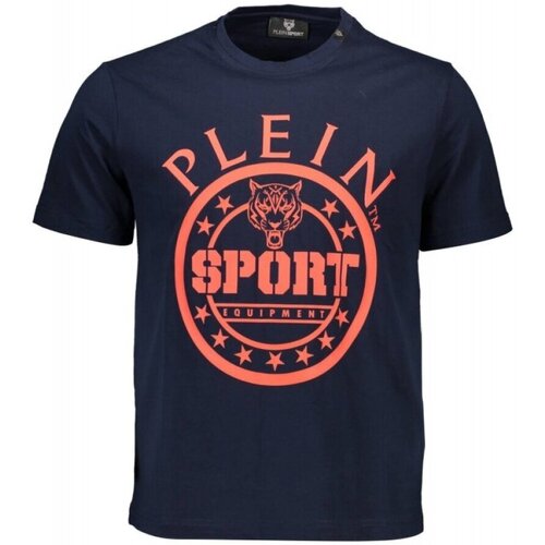 Îmbracaminte Bărbați Tricouri mânecă scurtă Philipp Plein Sport TIPS128 albastru