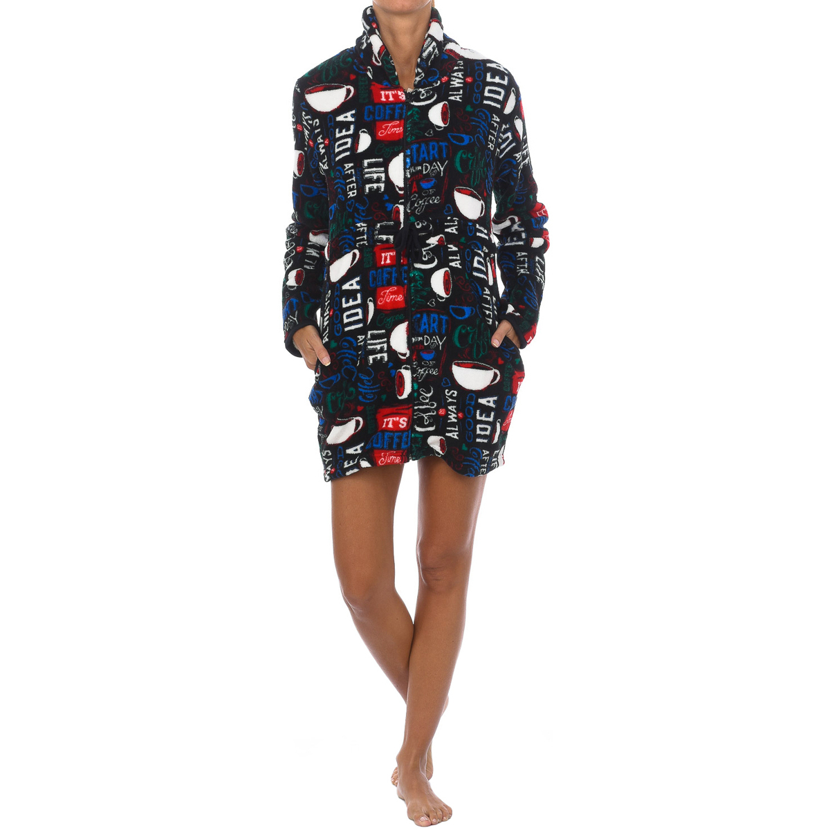 Îmbracaminte Femei Pijamale și Cămăsi de noapte Kisses&Love 41805-UNICO Negru