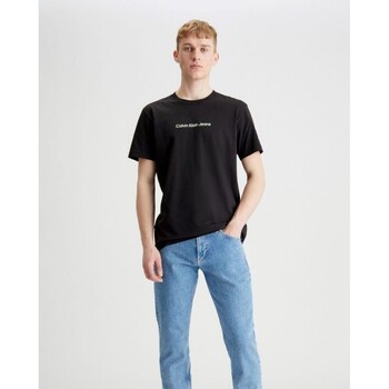 Îmbracaminte Bărbați Tricouri mânecă scurtă Calvin Klein Jeans J30J324646BEH Negru