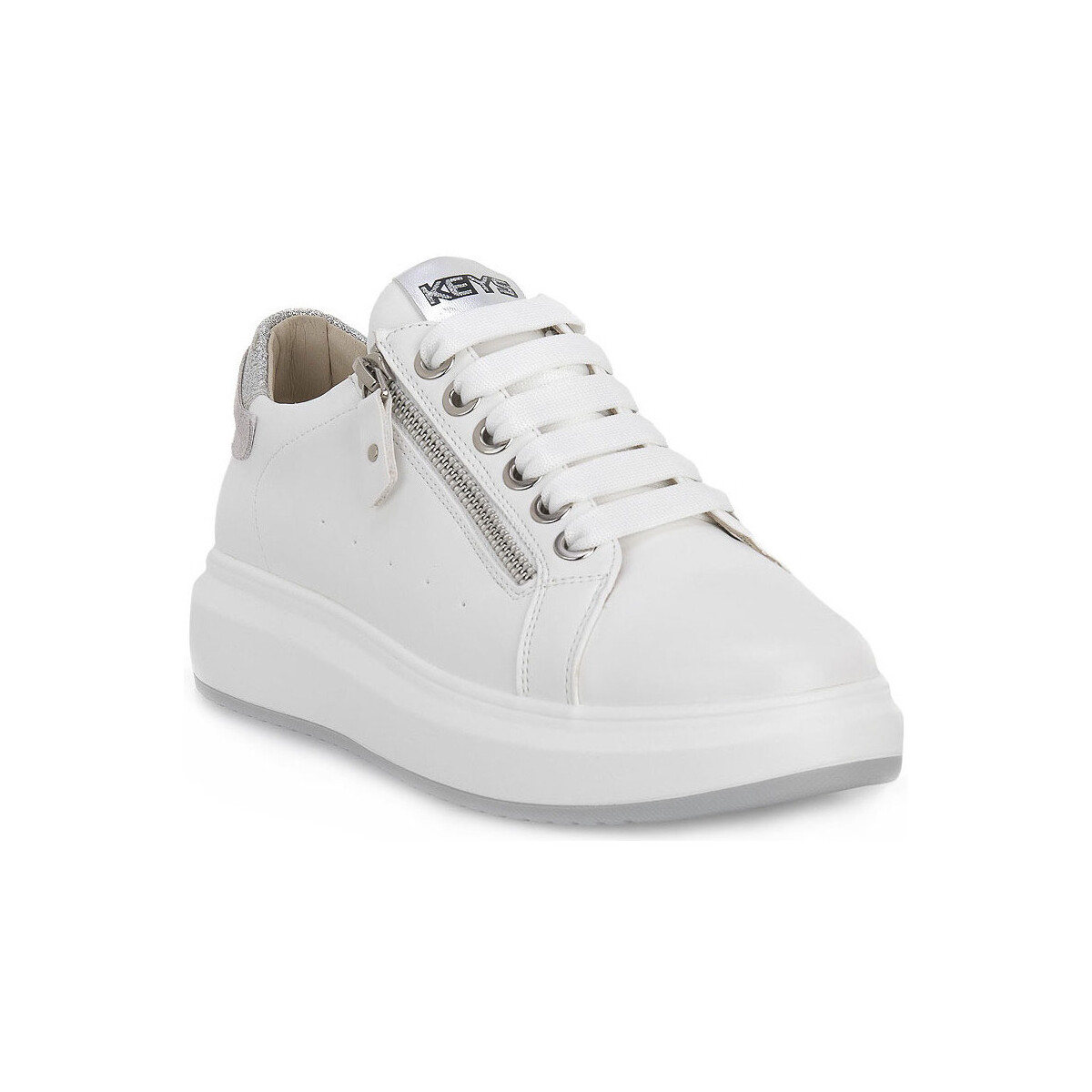 Pantofi Femei Sneakers Keys WHITE Alb