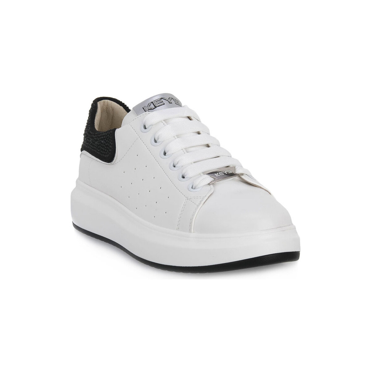 Pantofi Femei Sneakers Keys WHITE BLK Alb