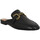 Pantofi Femei Papuci de vară Bibi Lou 580 Cuir Femme Black Negru