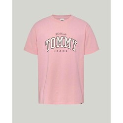 Îmbracaminte Bărbați Tricouri mânecă scurtă Tommy Hilfiger DM0DM18287THA roz
