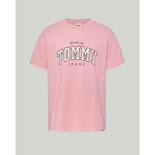 Îmbracaminte Bărbați Tricouri mânecă scurtă Tommy Hilfiger DM0DM18287 roz