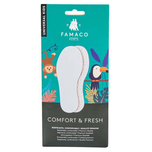 Accesorii Copii Accesorii pantofi Famaco Semelle confort & fresh T28 Alb