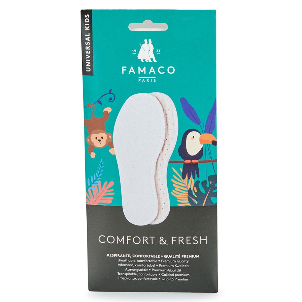 Accesorii Copii Accesorii pantofi Famaco Semelle confort & fresh T29 Alb