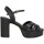 Pantofi Femei Sandale Lola Cruz 414p Cuir Femme Noir Negru