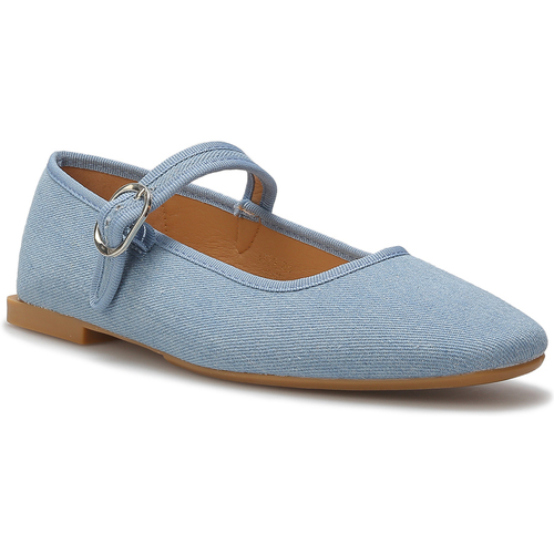 Pantofi Femei Balerin și Balerini cu curea La Modeuse 69863_P162500 albastru