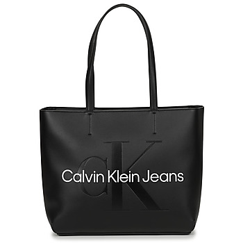 Genti Femei Sacoșe shopping și Genti shopping Calvin Klein Jeans CKJ SCULPTED NEW SHOPPER 29 Negru