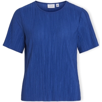 Îmbracaminte Femei Topuri și Bluze Vila Noos Top Plisa S/S - True blue albastru