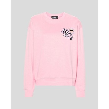 Îmbracaminte Femei Hanorace  Karl Lagerfeld 240W1812 VARSITY KL SWEATSHIRT roz