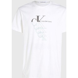 Îmbracaminte Bărbați Tricouri mânecă scurtă Calvin Klein Jeans J30J325352 Alb