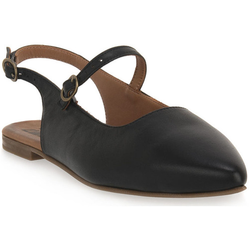 Pantofi Femei Balerin și Balerini cu curea Bueno Shoes NERO Negru