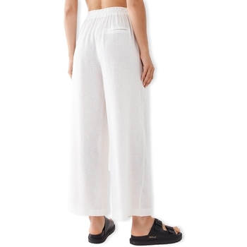 Only Noos Tokyo Linen Trousers - Bright White Alb