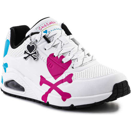 Pantofi Femei Pantofi sport Casual Skechers Crossing Hearts 155227-WMLT Alb