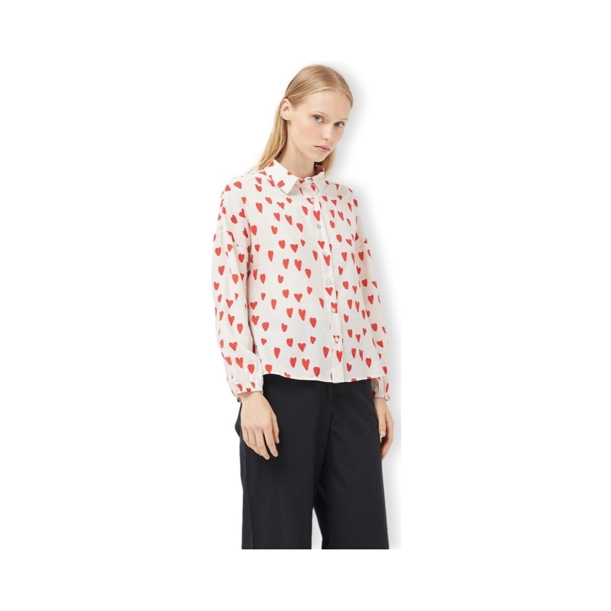Îmbracaminte Femei Topuri și Bluze Compania Fantastica COMPAÑIA FANTÁSTICA Shirt 11034 - Conversational 12 roșu