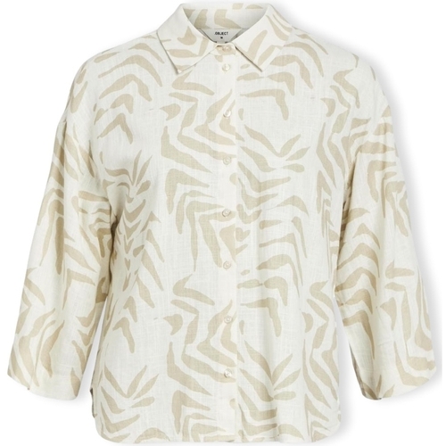 Îmbracaminte Femei Topuri și Bluze Object Emira Shirt L/S - Sandshell/Natural Bej