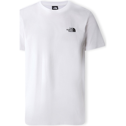 Îmbracaminte Bărbați Tricouri & Tricouri Polo The North Face Simple Dome T-Shirt - White Alb