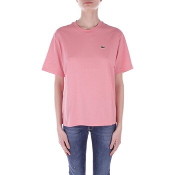 Îmbracaminte Femei Tricouri mânecă scurtă Lacoste TF7215 roz
