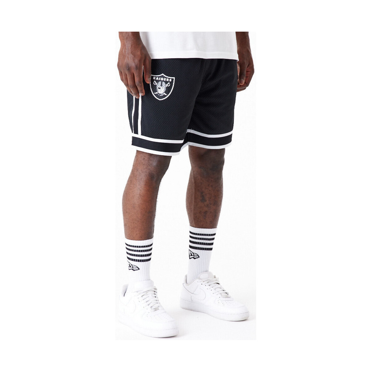 Îmbracaminte Bărbați Pantaloni scurti și Bermuda New-Era Nfl color block shorts lasrai Negru