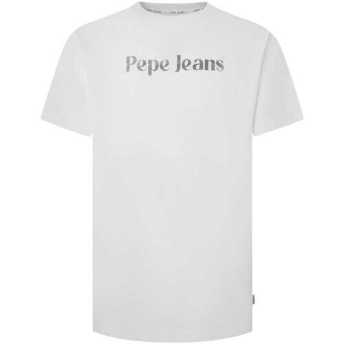 Îmbracaminte Bărbați Tricouri mânecă scurtă Pepe jeans  Alb