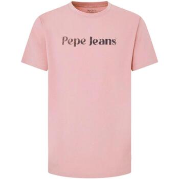Îmbracaminte Bărbați Tricouri mânecă scurtă Pepe jeans  roz
